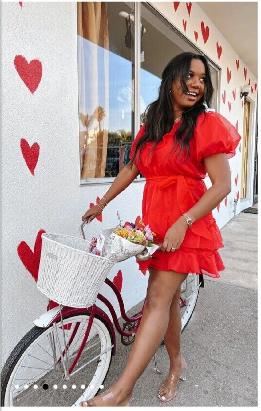 NEW Show Me Your Mumu Jennie Ann Dress Red Organza Party Wedding Small $178